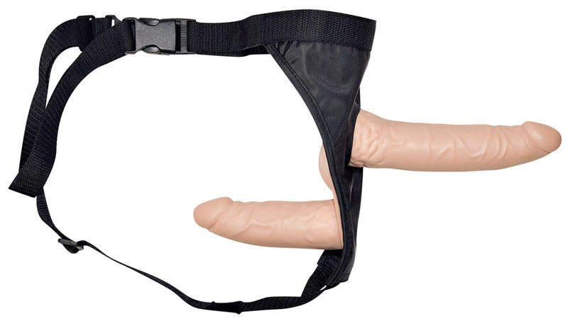 You2Toys Dubbel strap-on - Huidskleur Licht