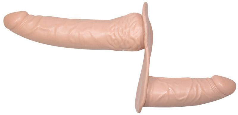 You2Toys Dubbel strap-on - Huidskleur Licht
