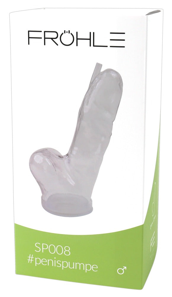 Fröhle penis cilinder met testikelruimte - Transparant