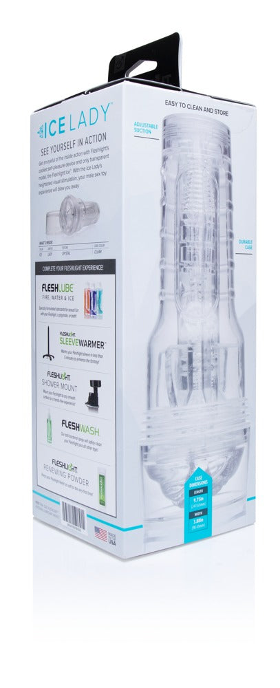 Fleshlight Ice Lady Crystal masturbator - Transparant