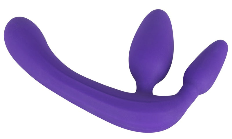 Strapless Strap-On Triple Teaser dildo - Paars