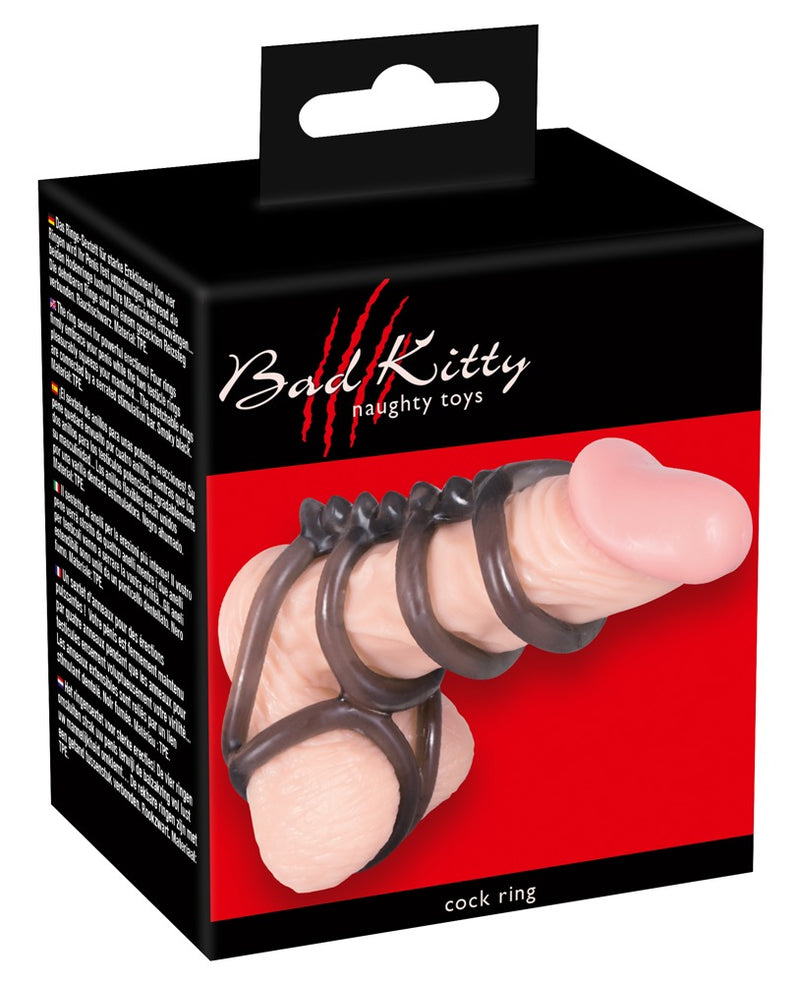 Bad Kitty Pik ring - Zwart