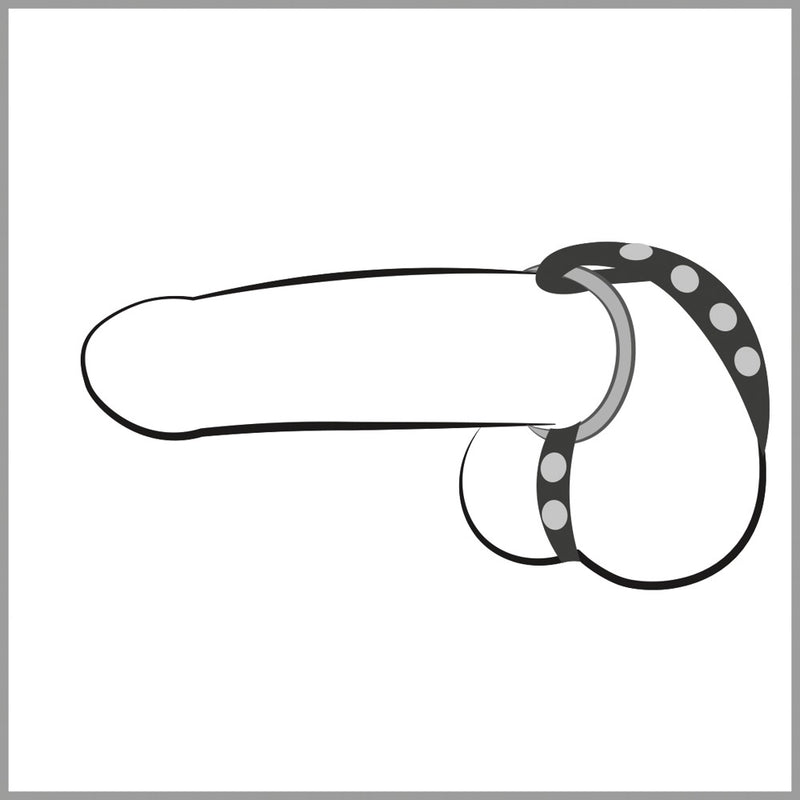 Bad Kitty Leren riem - Zwart