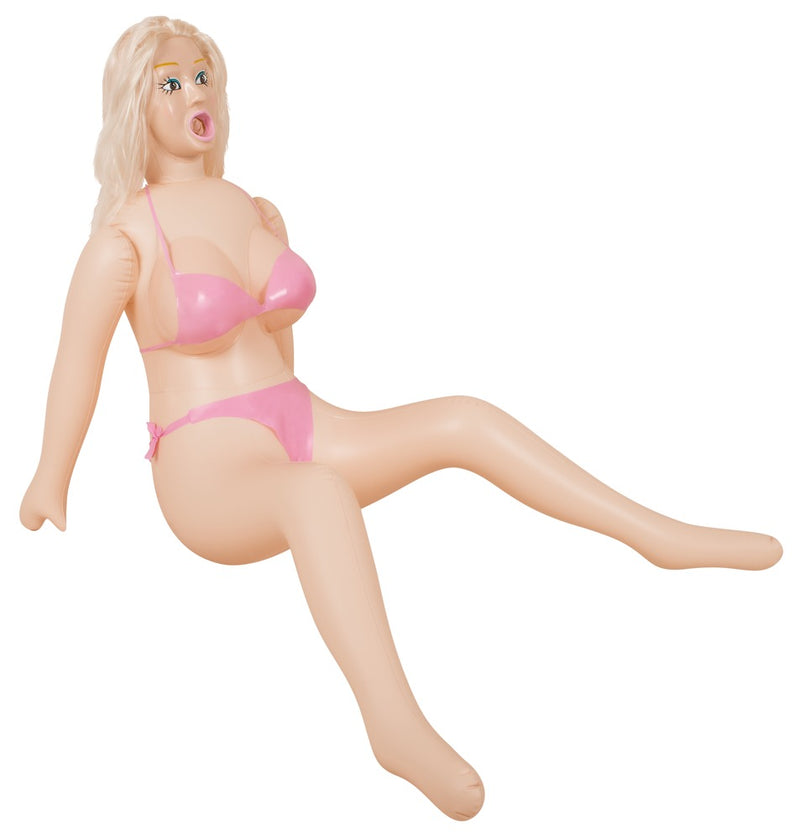 You2Toys Sekspop met 3 genotgaatjes - Huidskleur