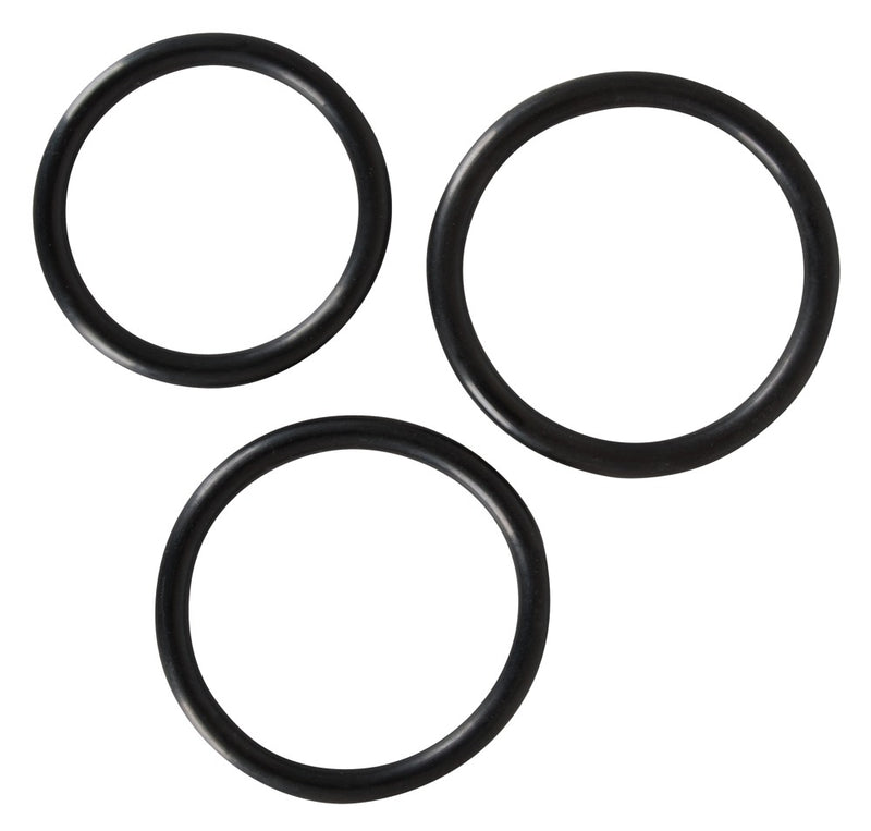 You2Toys Strap-on harnas met 3 ringen (4-5 cm) - Zwart