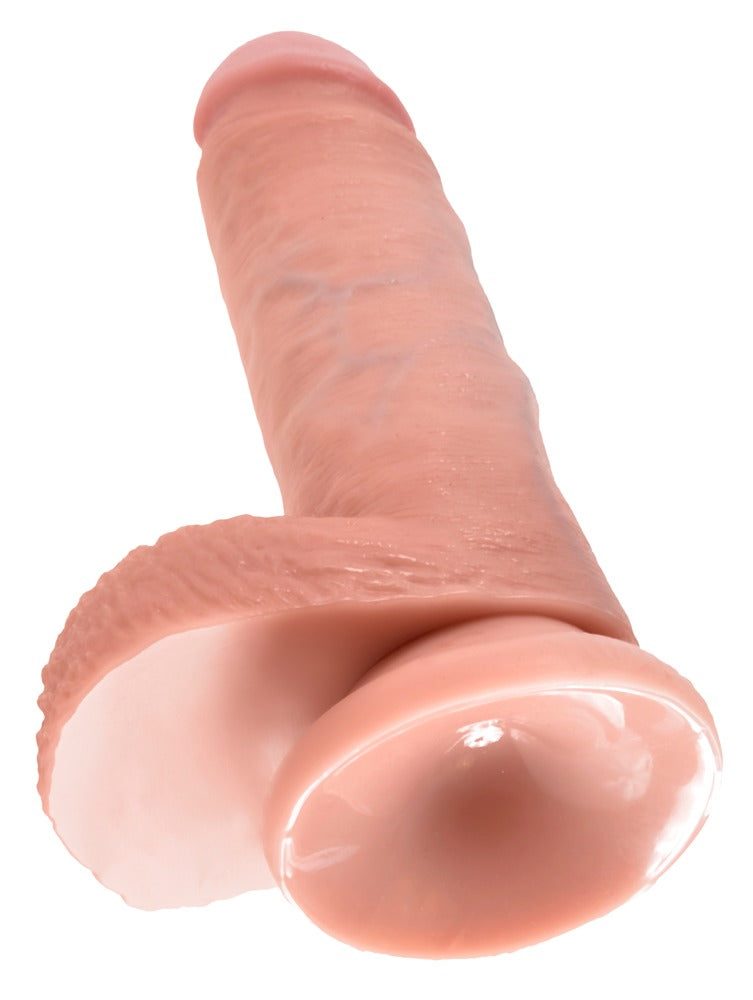 King Cock Realistic dildo met zuignap - Huidskleur