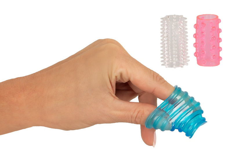 You2Toys Mouwen met ribbels en knobbels - Transparant