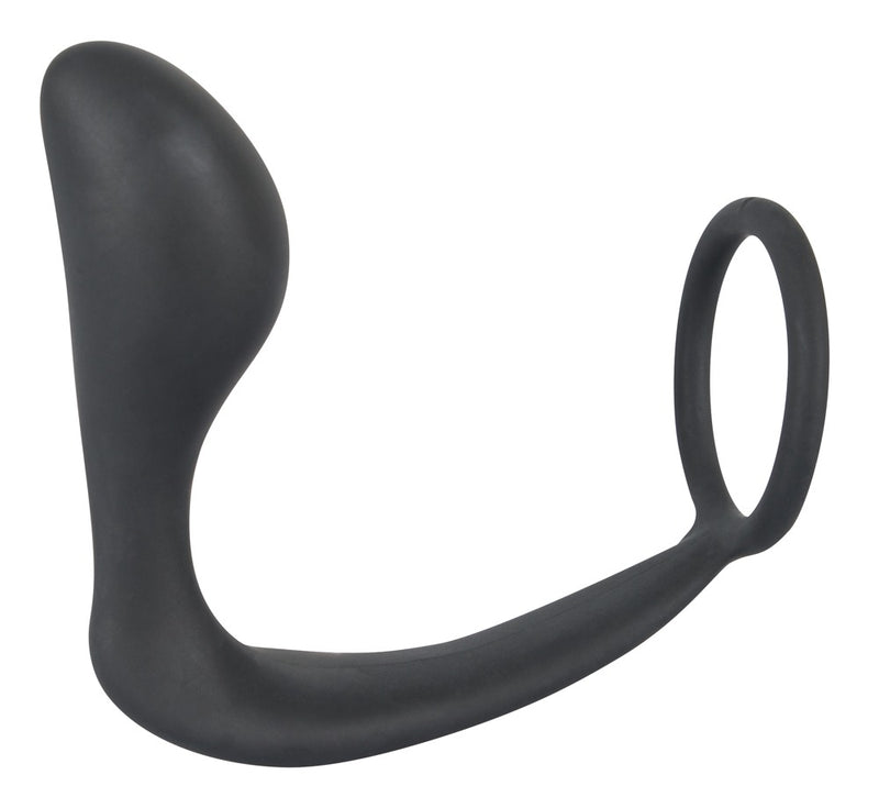 Black Velvets Ring & plug - Zwart