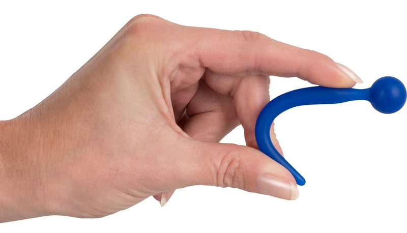 Penisplug Sperma Stopper met balletje - Blauw