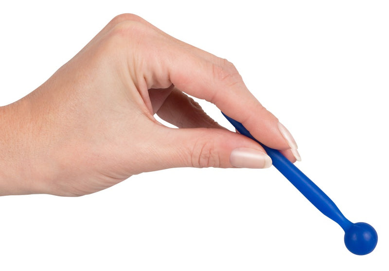 Penisplug Sperma Stopper met balletje - Blauw