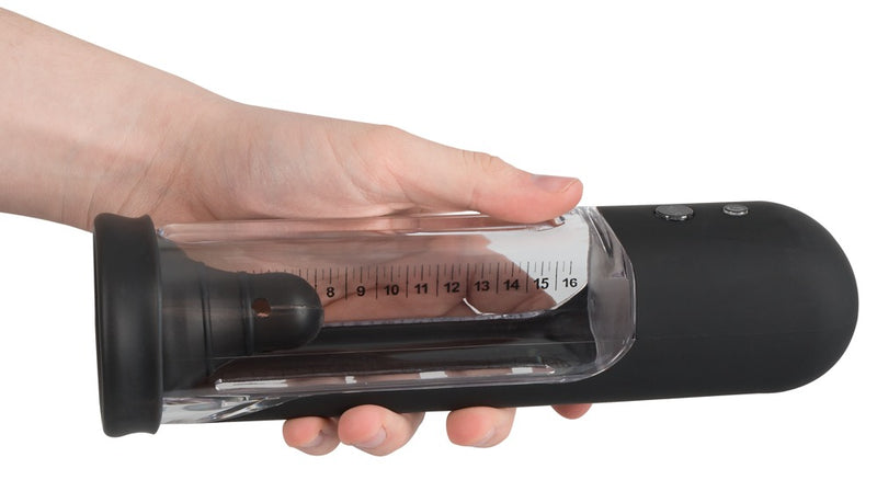 Rebel Penis pomp volautomatisch met zuigfunctie - Zwart