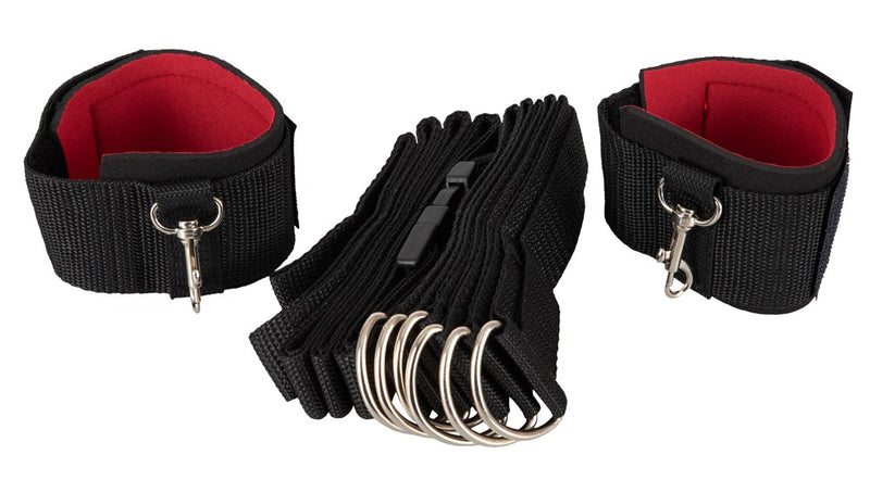 You2Toys Bedboeien verstelbaar met 6 D-ringen - Zwart