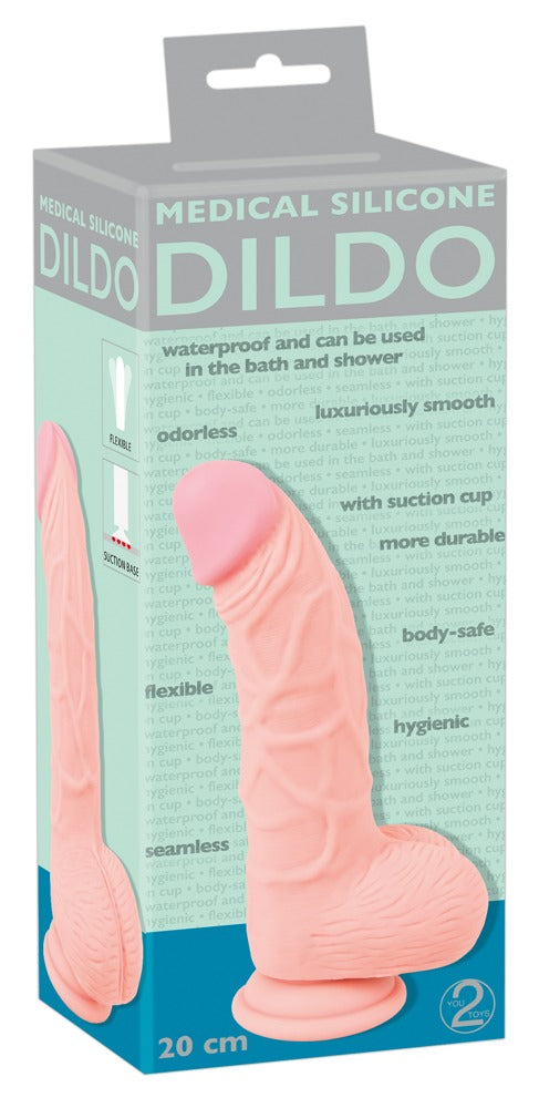 Medical Silicone Dildo - Huidskleur Licht