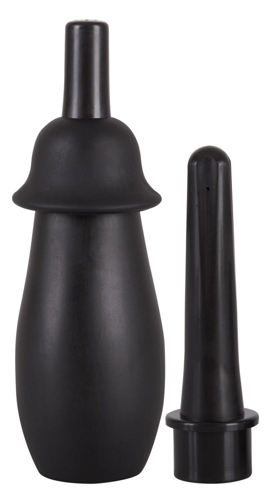 You2Toys Douche met pompbal en 2 spuitkoppen - Zwart