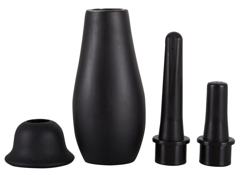 You2Toys Douche met pompbal en 2 spuitkoppen - Zwart