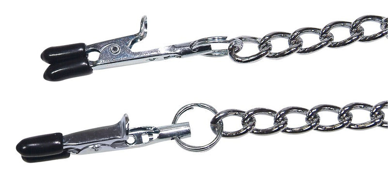 Fetish Collection harnas met klemmen - Zilver