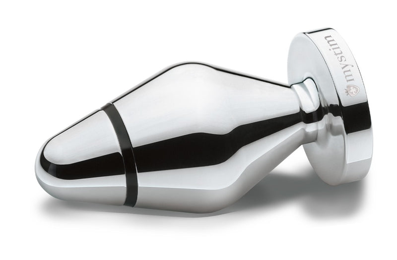 Mystim Butt plug met e-stim en taps toelopend - Zwart