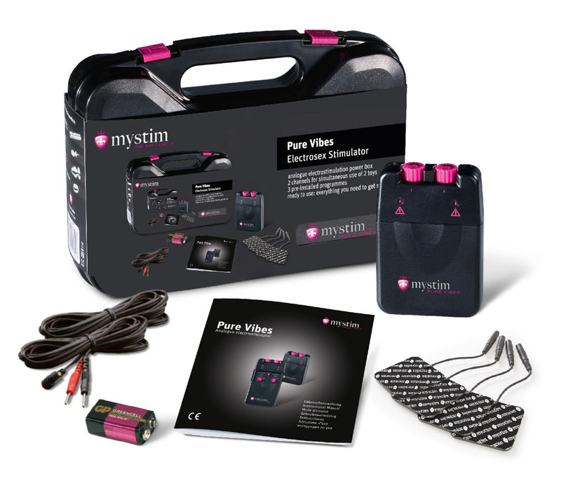 Mystim Elektrostimulator met 2 kanalen - Zwart