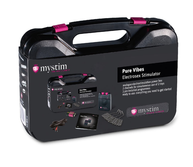 Mystim Elektrostimulator met 2 kanalen - Zwart