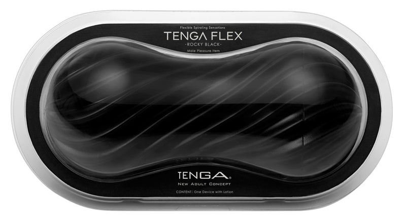 TENGA Flex masturbator met vacuümeffect - Zwart