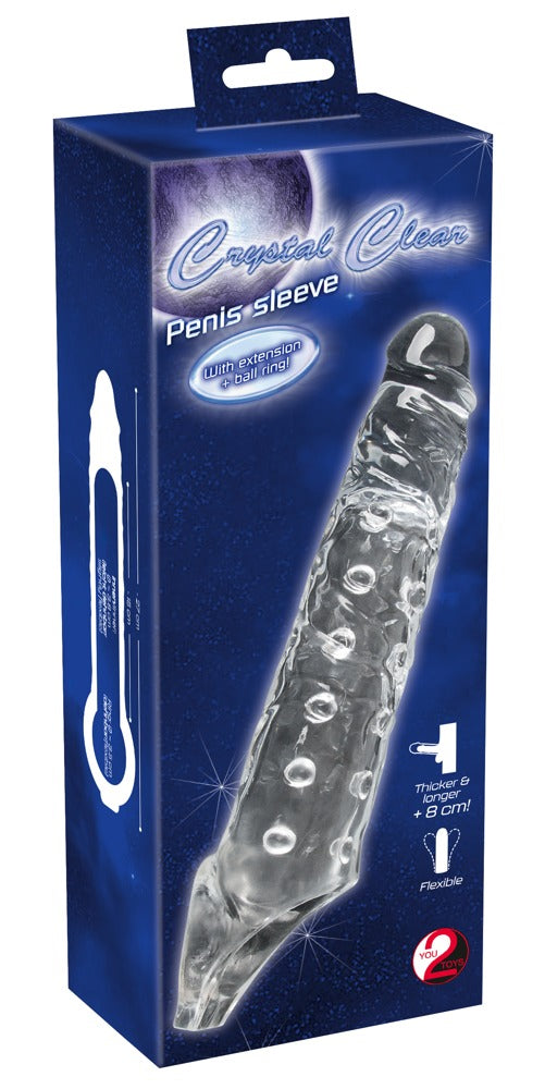 Crystal Penis sleeve - Transparant