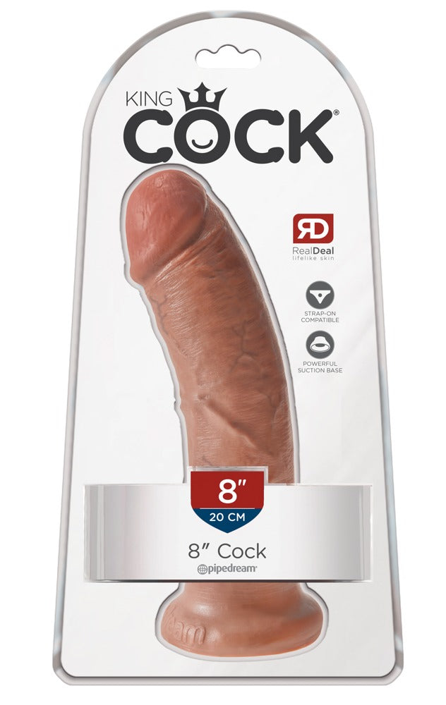 King Cock Dildo realistisch gebogen - Huidskleur