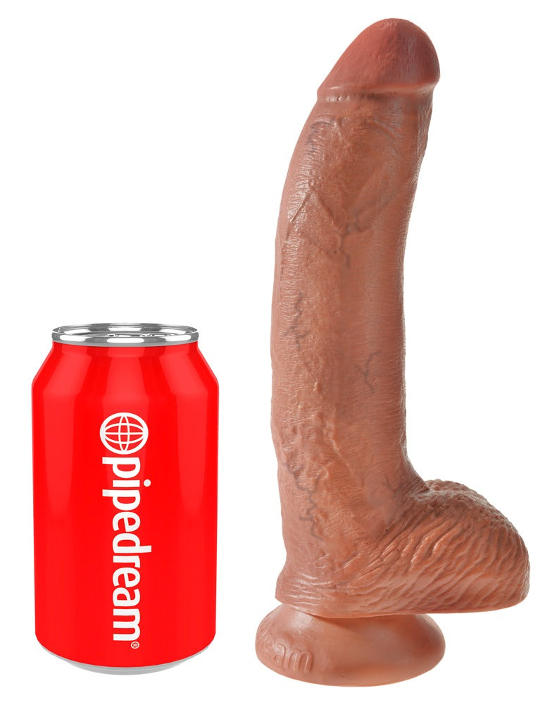 King Cock Dildo realistisch met gebogen vorm - Licht