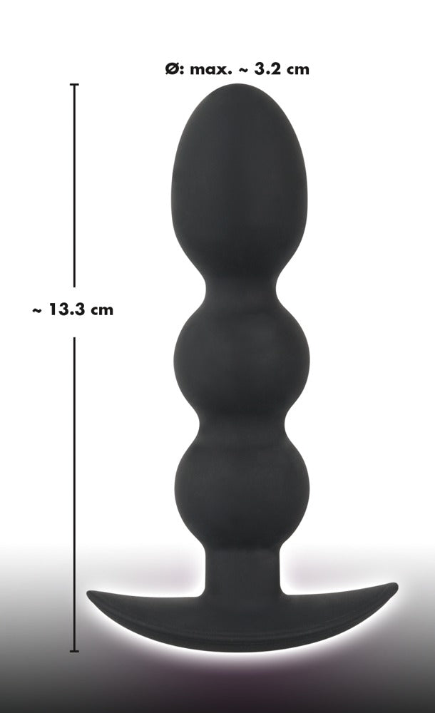 Black Velvets Kralen plug - Zwart