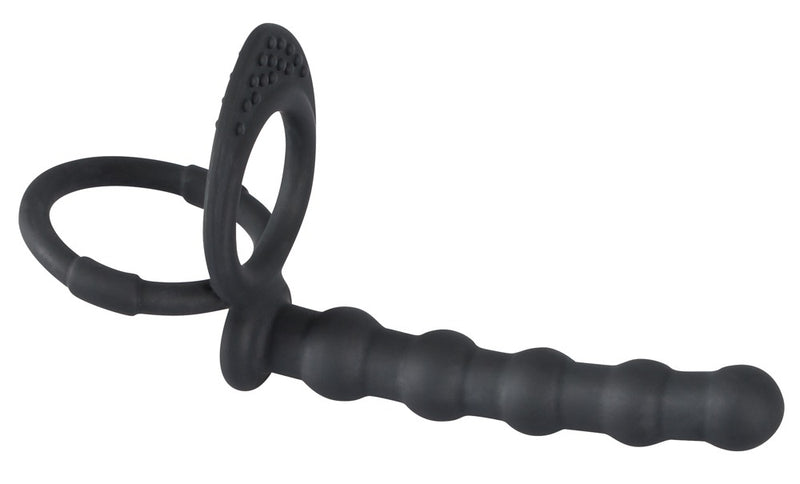 Black Velvets Cock & ball ring - Zwart