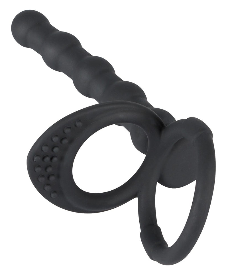 Black Velvets Cock & ball ring - Zwart