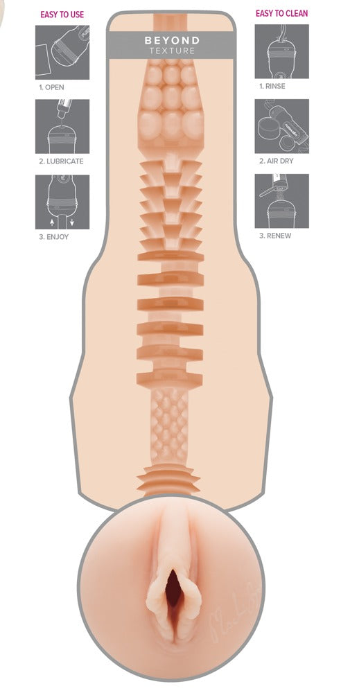 Fleshlight Vibrator realistisch met handtekening - Huidskleur
