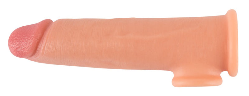 Realistixxx Penis sleeve vergrotend met realistische details - Huidskleur