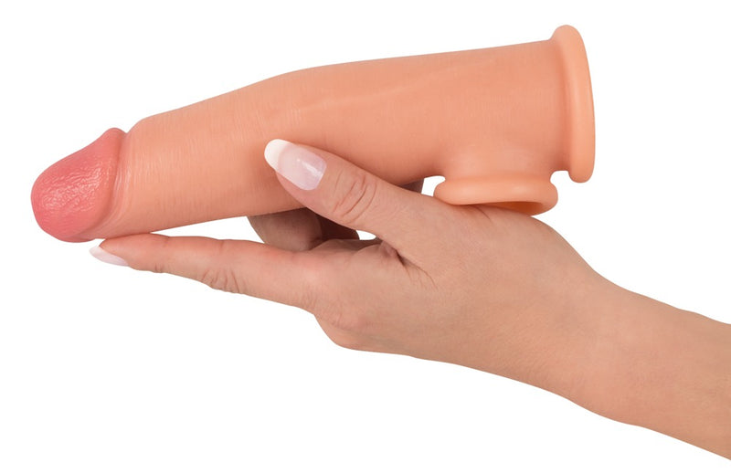 Realistixxx Penis sleeve vergrotend met realistische details - Huidskleur
