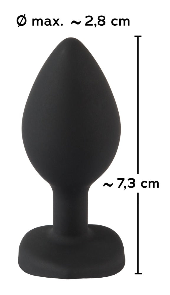 You2Toys Butt plug met edelsteen - Zwart