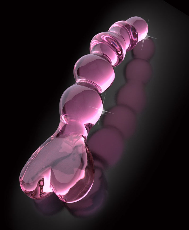 Icicles Glazen dildo opwarmbaar/afkoelbaar - Roze