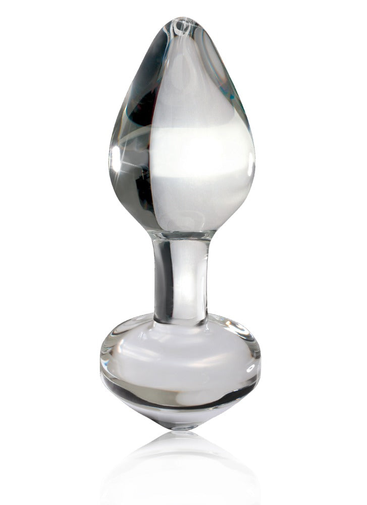 Icicles Glazen plug met temperatuurwissel - Transparant