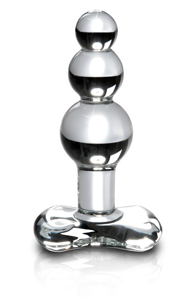 Icicles Glazen plug met temperatuurwissel - Transparant