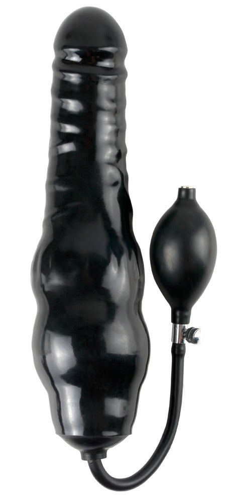 Fetish Fantasy Extreme Opblaasbare dildo met pompbal - Zwart