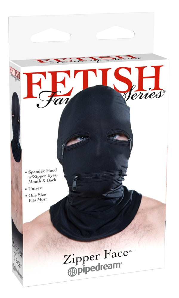 Fetish Fantasy Series Masker met ritsen - Zwart