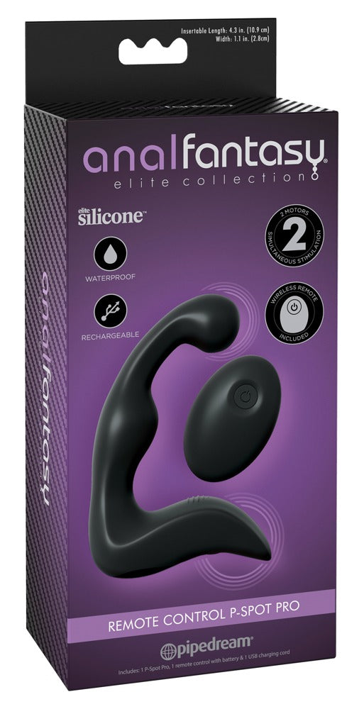 Anal Fantasy Elite P-spot vibrator - Zwart