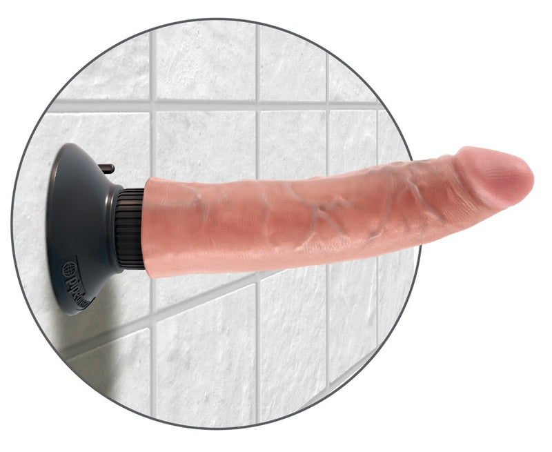 King Cock buigbare vibrator - Huidskleur Licht