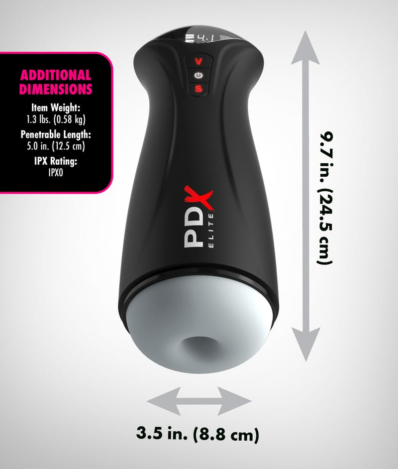 PDX Elite Trilkussen volautomatisch met zuigfunctie - Zwart