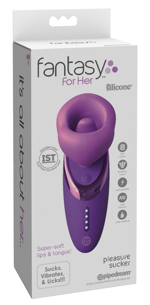 Fantasy For Her Zuigvibrator met liktong - Paars