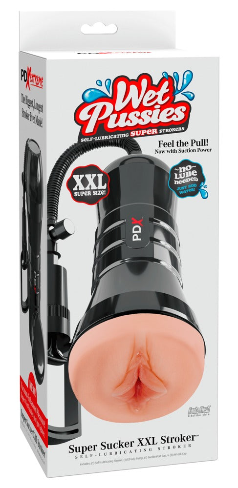 PDX Extreme Wet Pussies Super Sucker - Huidskleur Licht