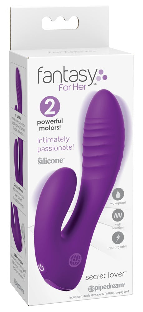 Fantasy For Her flexibele mini rabbit vibrator - Paars