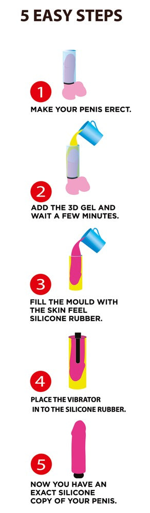 Cloneboy Vibrator Penis-Abdruckset - Roze
