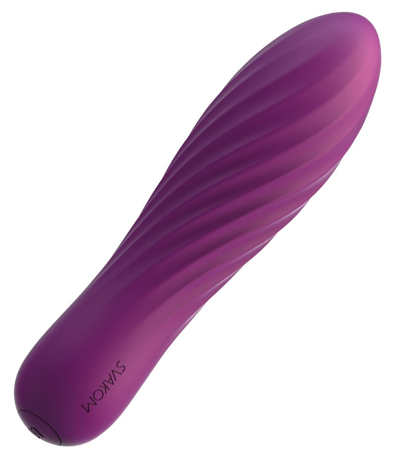 SVAKOM Tulp vibrator met gegroefd ontwerp - Zwart