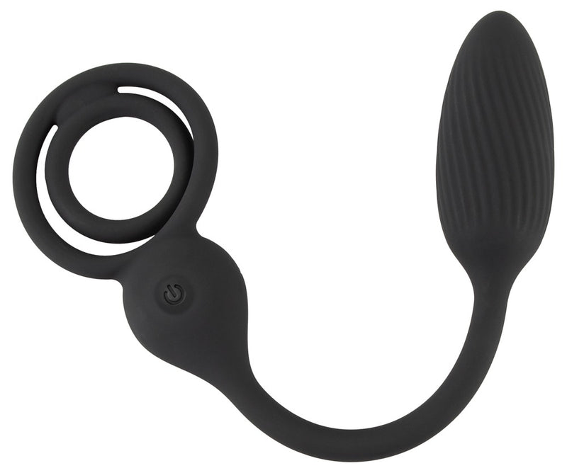 Rebel Ring met plug - Zwart
