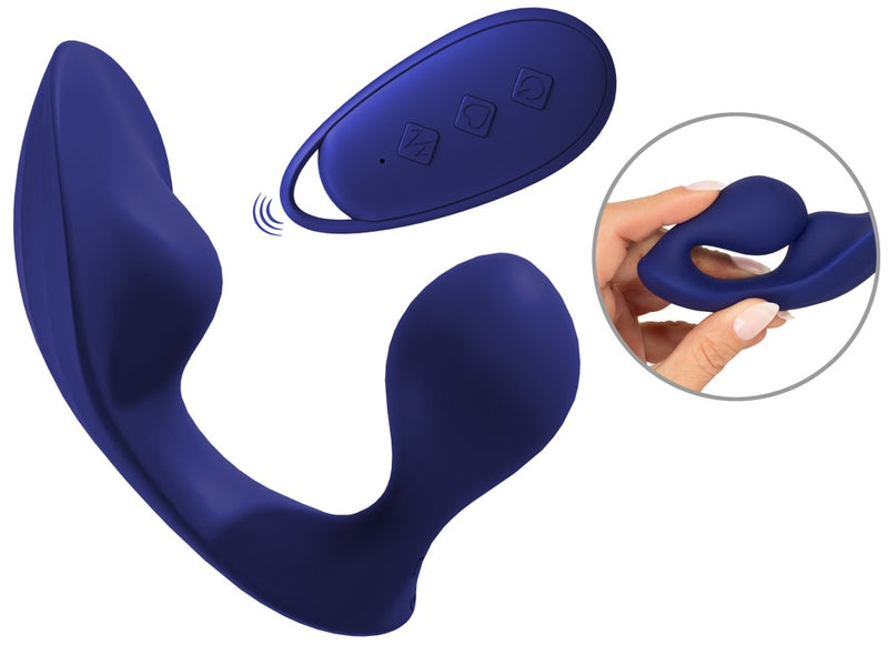 Sweet Smile Anaal slip vibrator met clitorale stimulatie - Paars