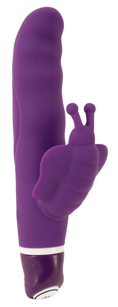 Sweet Smile vlinder vibrator met gebogen punt - Paars